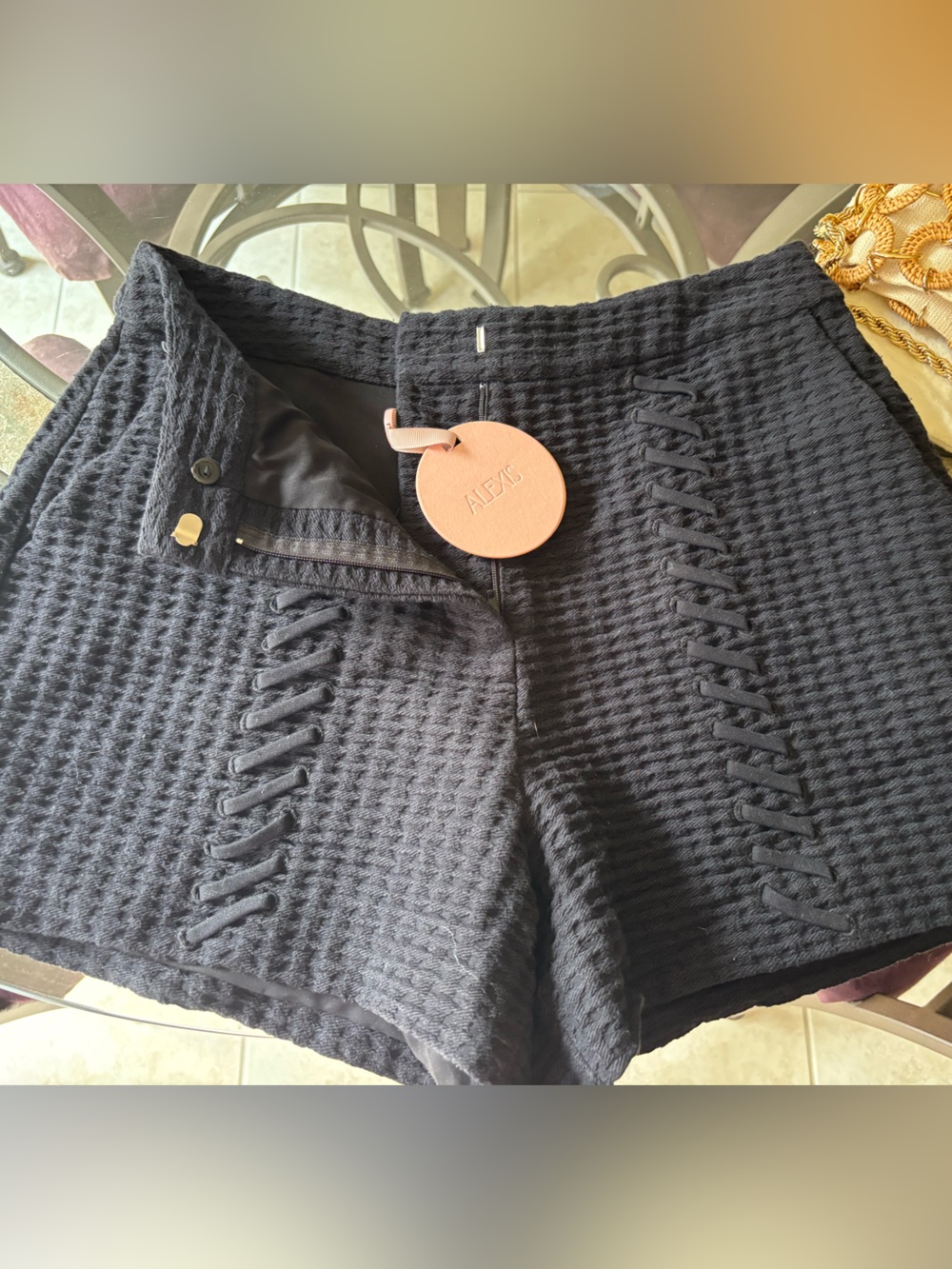 Alexis Black Tash Shorts